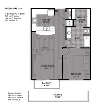 The Isidore 531 floor plan